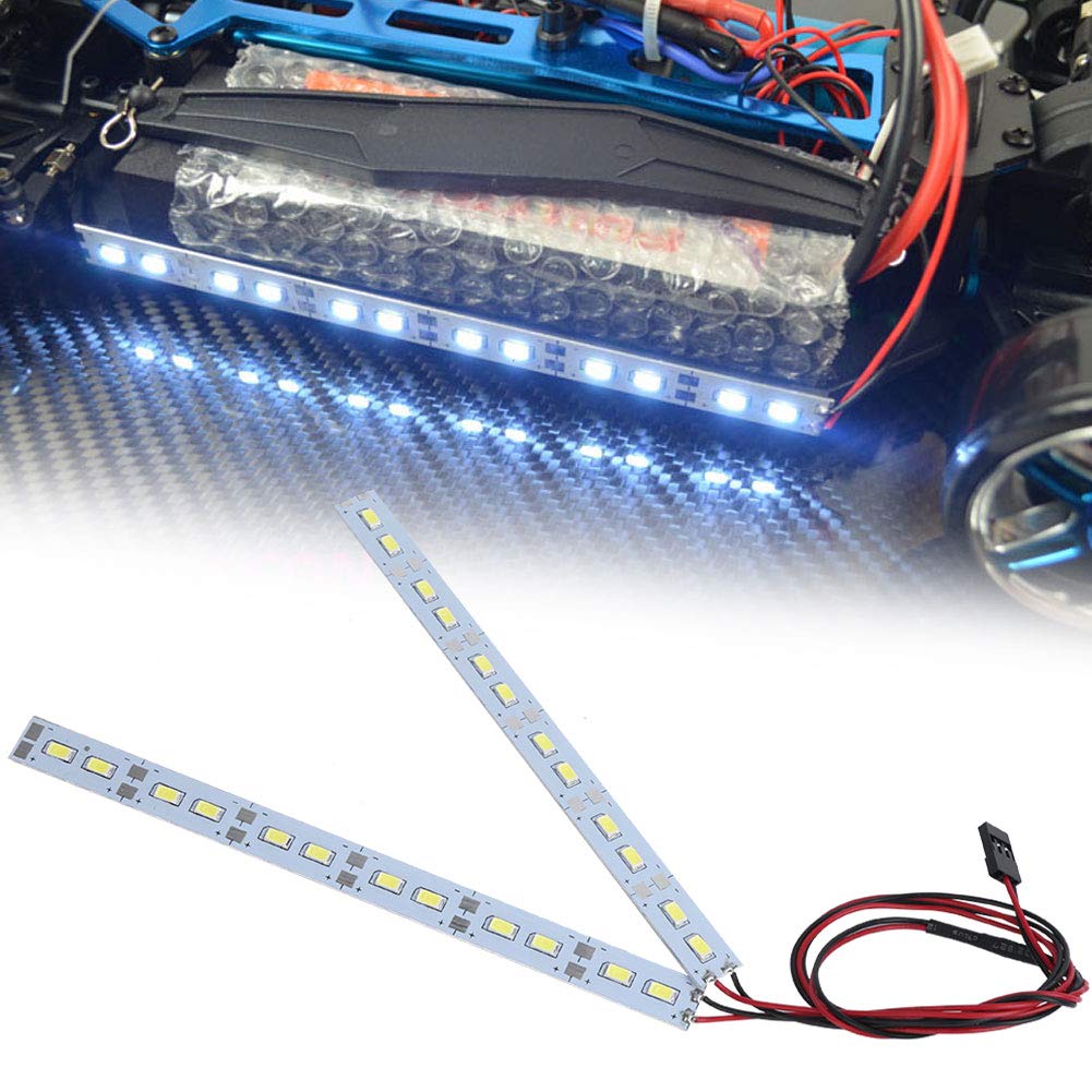 Dilwe Phares LED Pour Voiture RC – Accessoire Haute Luminosité – TRX4/SCX10 1/10 – 3 Modes, Commande Télécommande