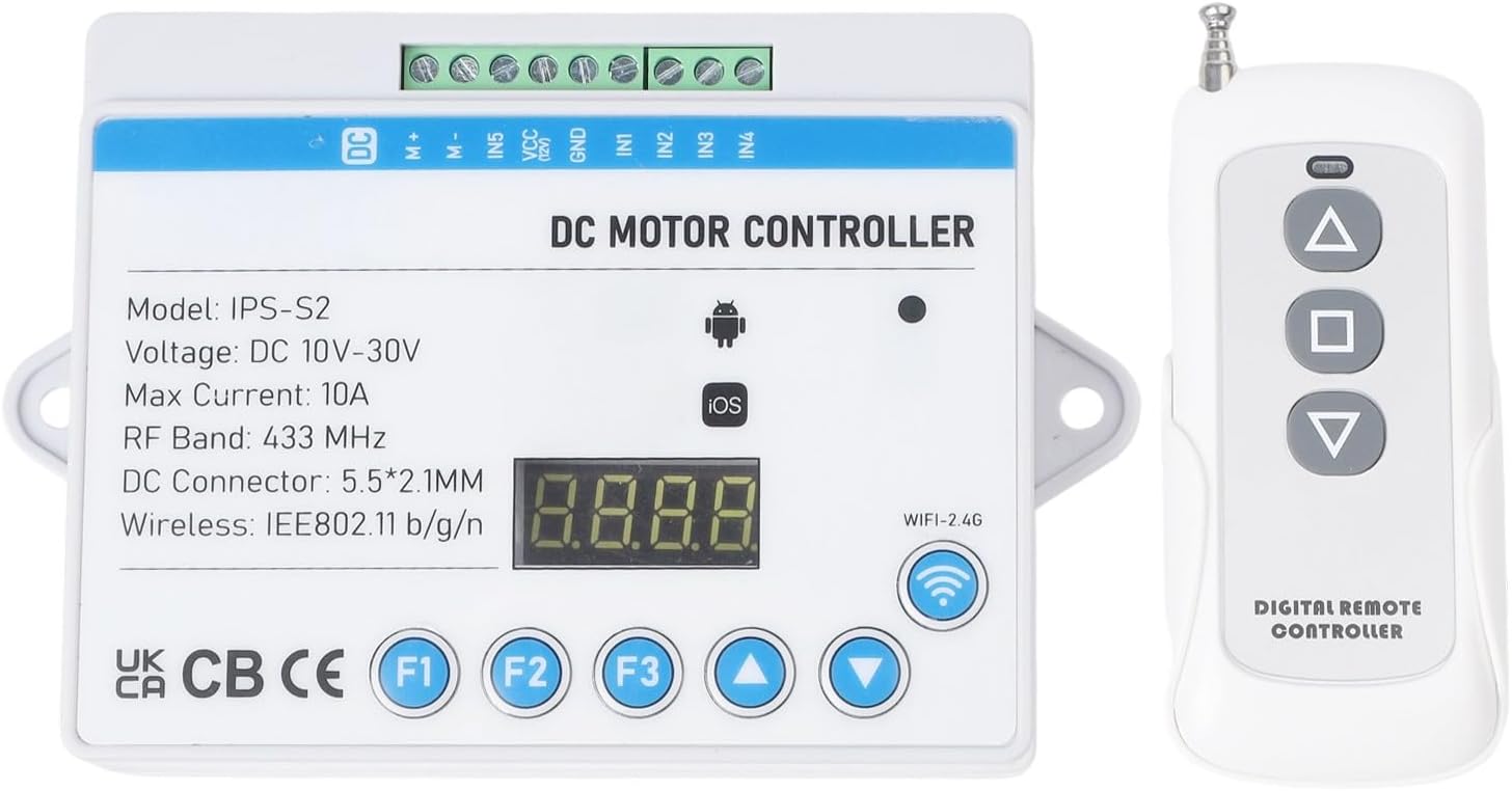 Wireless Remote Control Switch Linear Actuator, DC Motor Controller 9V-29V 7A, for Brushless DC Motors and Electric Lifting Platforms