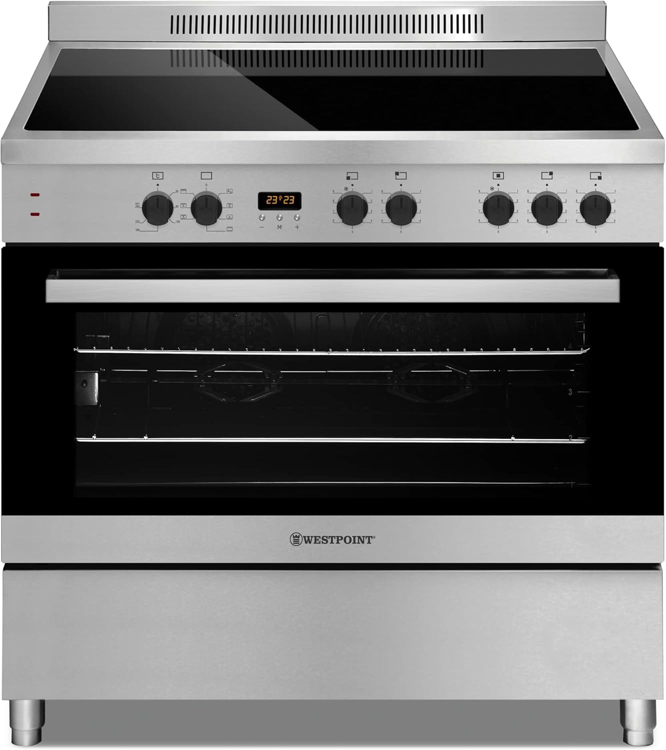 Westpoint Freestanding Ceramic Cooker 90X60 5Burner FullSafety,Semi