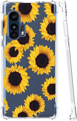 Miniatura 2 de Funda para Moto Edge Plus, Motorola Edge + Funda transparente para niñas y mujeres, TPU suave a prueba de golpes, funda protectora transparente para