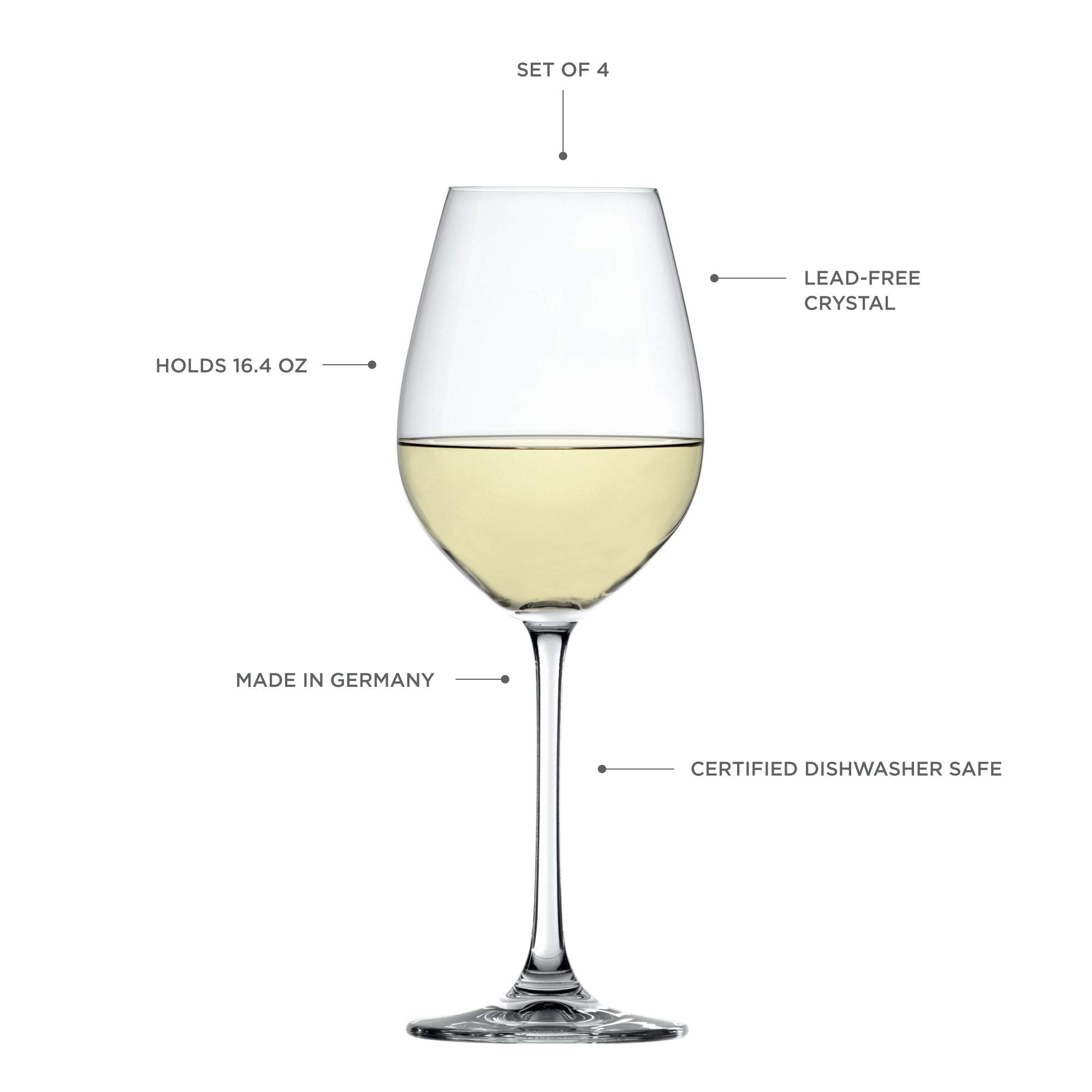 Spiegelau Nachtmann 4720172 & White Wine Set Vetro / 4 472/02 Salute