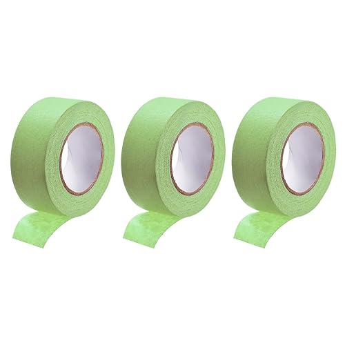 DMiotech 3 rollos de cinta adhesiva de 1 pulgada x 21 yardas para manualidades, etiquetado, decoración de bricolaje, color verde claro