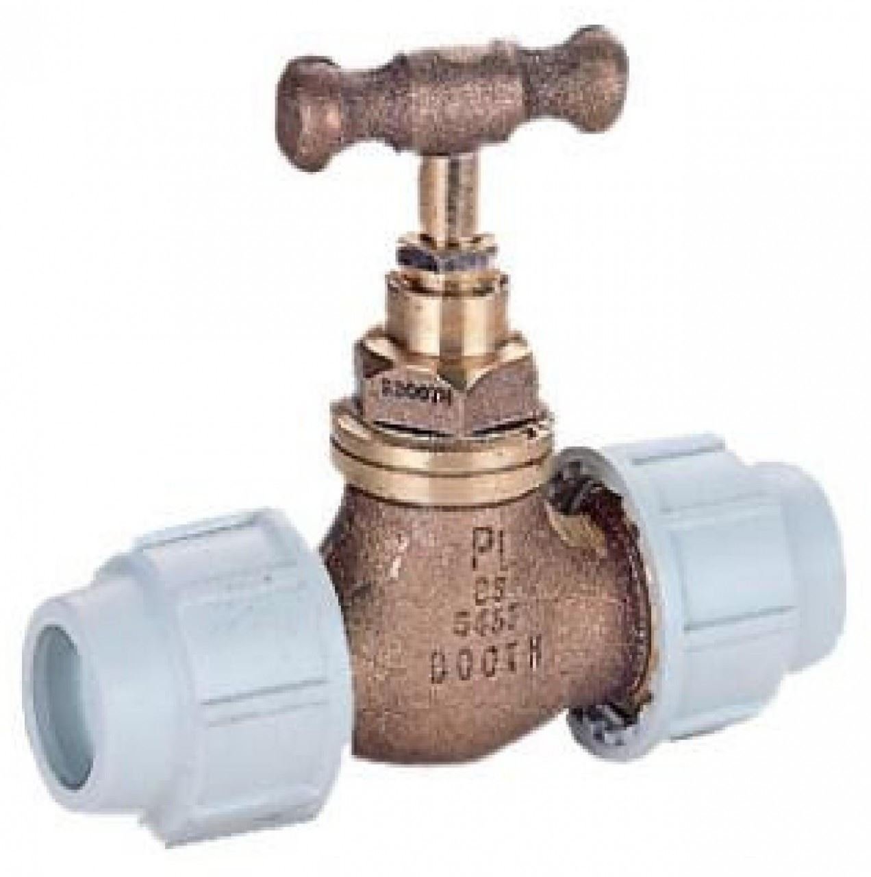 PLASSON Universal 32mm MDPE Brass Stoptap - 9050 - FREE Next-Day Delivery