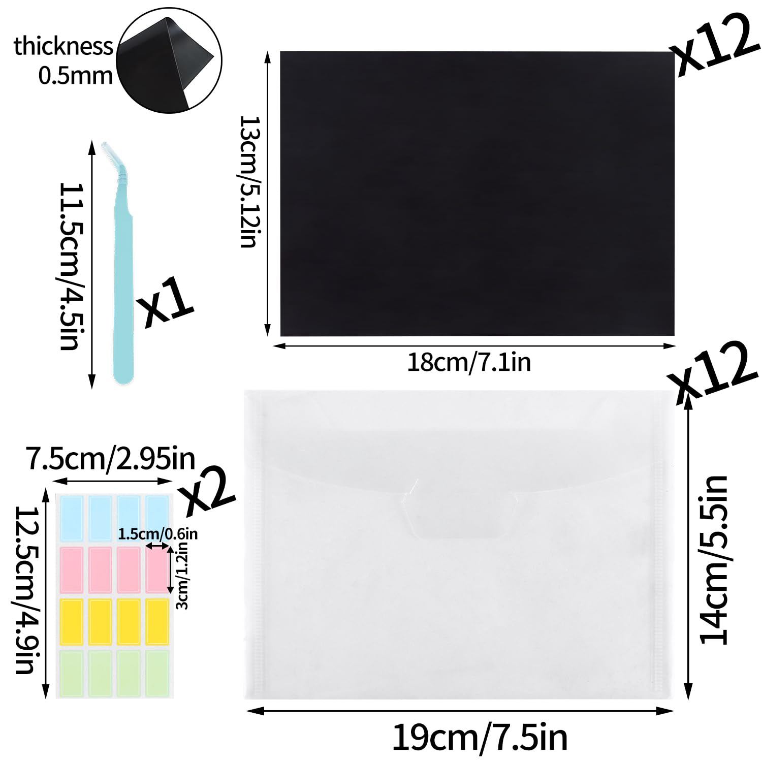Set Organizer 40 Fogli Magnetici Con Tasche Trasparenti Per Fustelle E Timbri