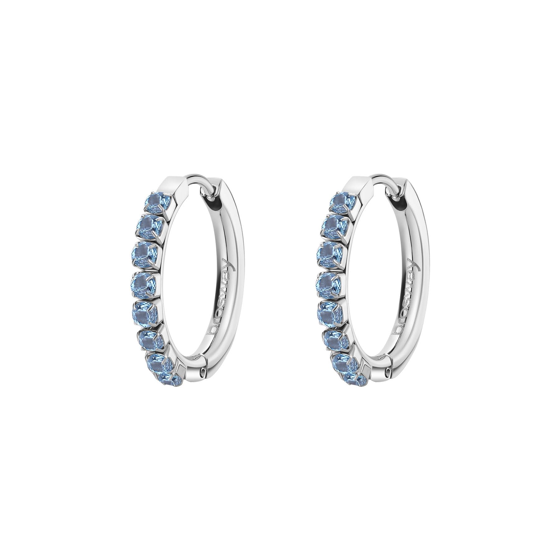 Brosway Orecchini Donna, Orecchini a Cerchio in Acciaio e Cubic Zirconia | Collezione DESIDERI - BEIE018
