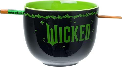 Miniatura 14 de Silver Buffalo Harry Potter Icons - Tazón de cerámica para fideos ramen y arroz con palillos, apto para microondas, 20 onzas