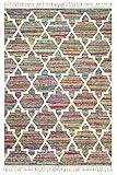 Tela en cuadro a mano y por lo tanto único, diseño moderno y italiano; colores vivos, de carácter único apto a todos los tipos de decoración