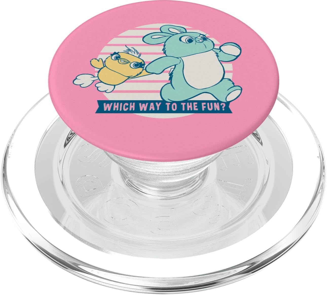 Disney Pixar Toy Story 4 Ducky and Bunny Pink Fun Run PopSockets MagSafe PopGrip for iPhone