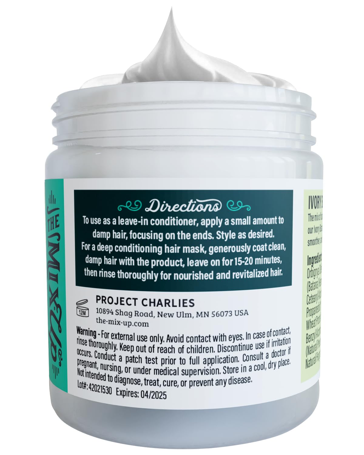 Ivory Batana Oil for Hair Growth Dr Sebi Organic - Authentic Batana Hair Mask from Honduras - Natural Hair Growth Product - Coconut Aroma - 4oz Jar