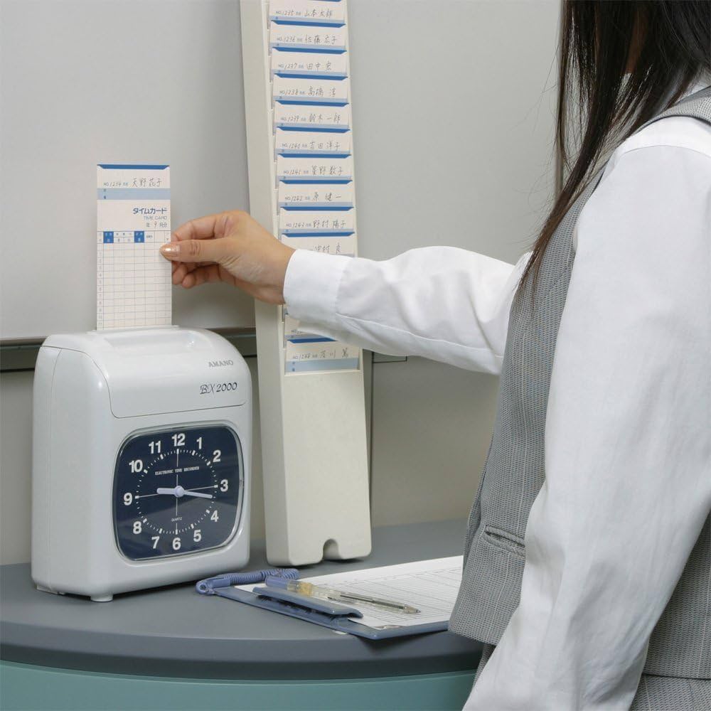Amazon | アマノ タイムレコーダー ホワイト BX2000J | タイム