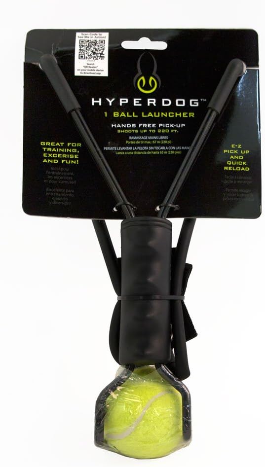 Hyper Pet Ball Launcher Interactive Dog Toy, 1 Tennis Ball