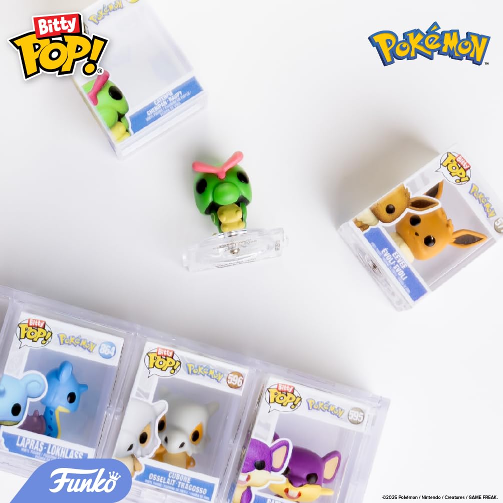 Funko Bitty Pop! Pokemon - Charmander - 4-pak - 0,9 cala (2,2 cm) kolekcjonerski - półka ekspozycyjna do układania w stos w zestawie - pomysł na prezent - torba imprezowa