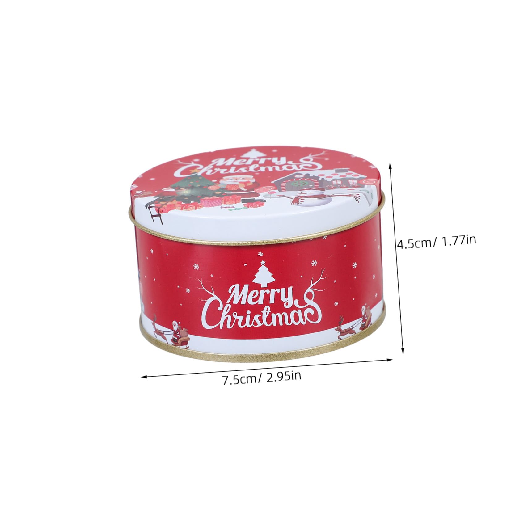 ZUNOXAZ 12piezas Cajas De Dulces Navideños De Hojalata Resistentes Unidades Surtidas Para Fiestas y Almacenamiento De Chocolates