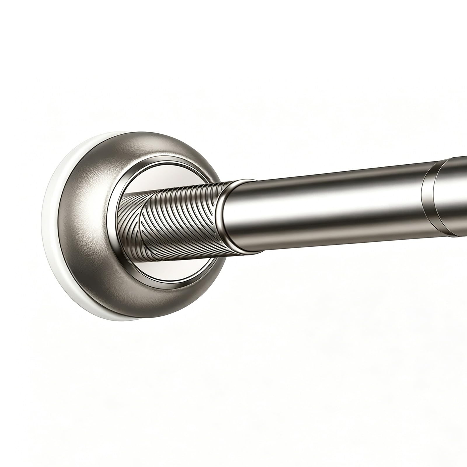 Stainless Steel Shower Curtain Rod, Nonslip Tension Curtain Rod, No Drill Holds Up to 330 Lbs for Bathroom Kitchen Closet(100-170cm/40-67in)