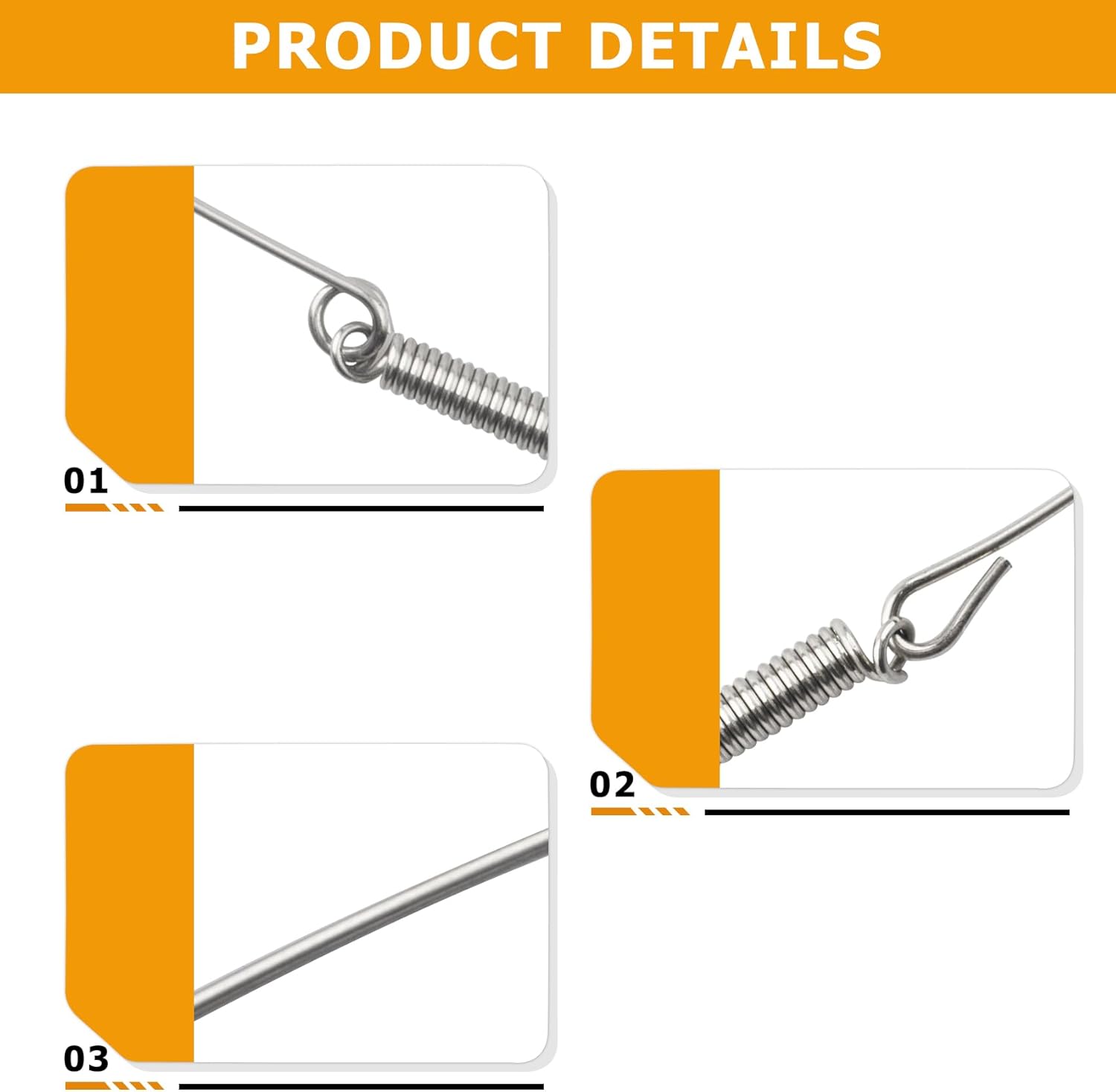 DC97-04973B Washer Door Boot Spring Replacement for Samsung Front Loader - Fixes Water Leaks, Compatible with Part #2025747, Washer Door Boot Spring Clamp Assembly, 1-Pack