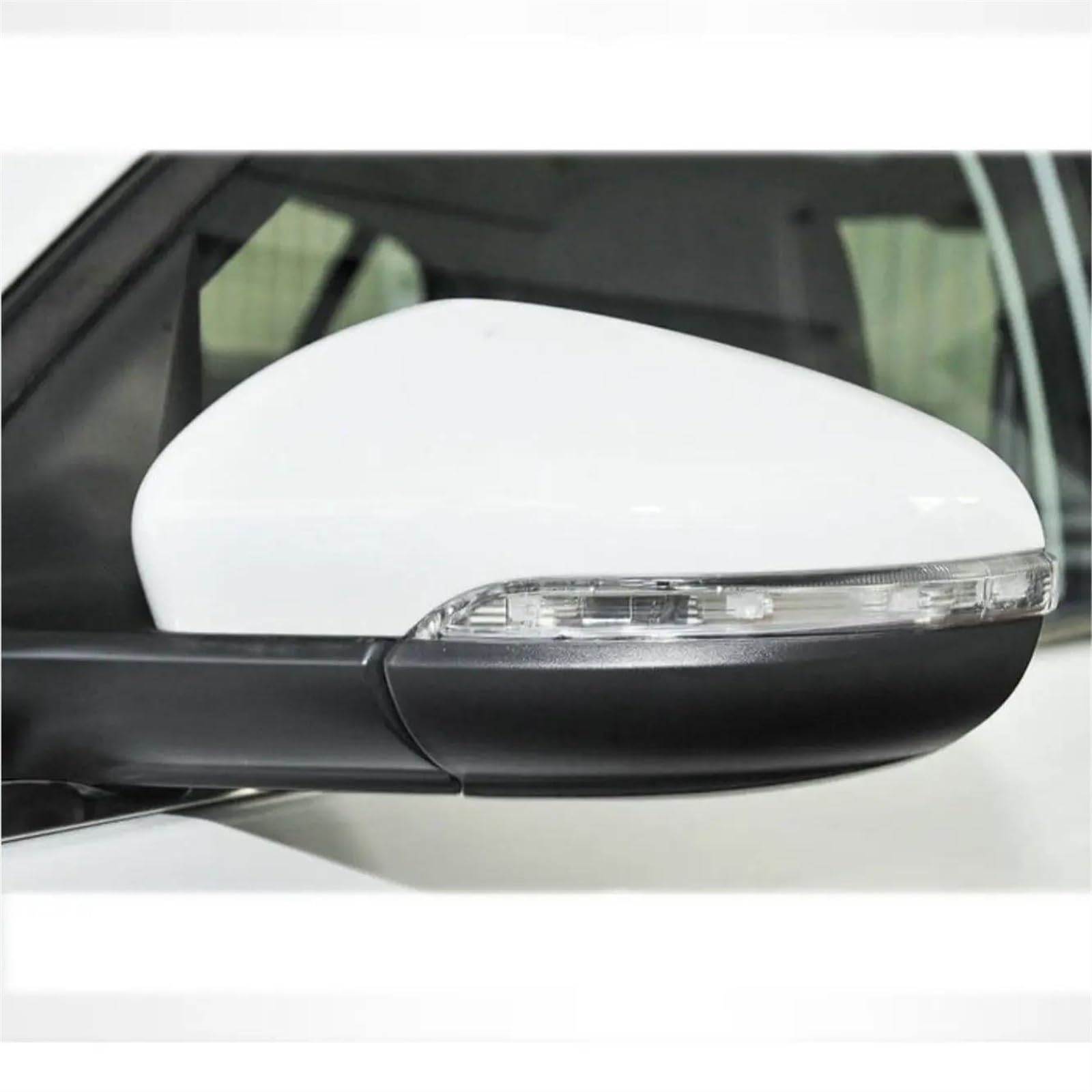 Tapas Espejo Lateral Para VW Para Golf MK6 6 VI GTI R20 Reemplazo la carcasa espejo retrovisor derecho e izquierdo La mejor tapa cubierta espejo lateral blanco Carcasa Espejo Retrovisor(izquierda)