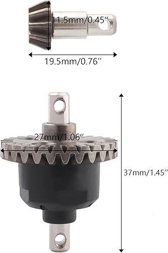 Miniatura 10 de FY-QS03 Accesorios diferenciales traseros Recambios de repuesto para 1:10 X07 X08 F10 sin escobillas RC Cars X05 FY-11 X-03MAX X-04MAX Camiones