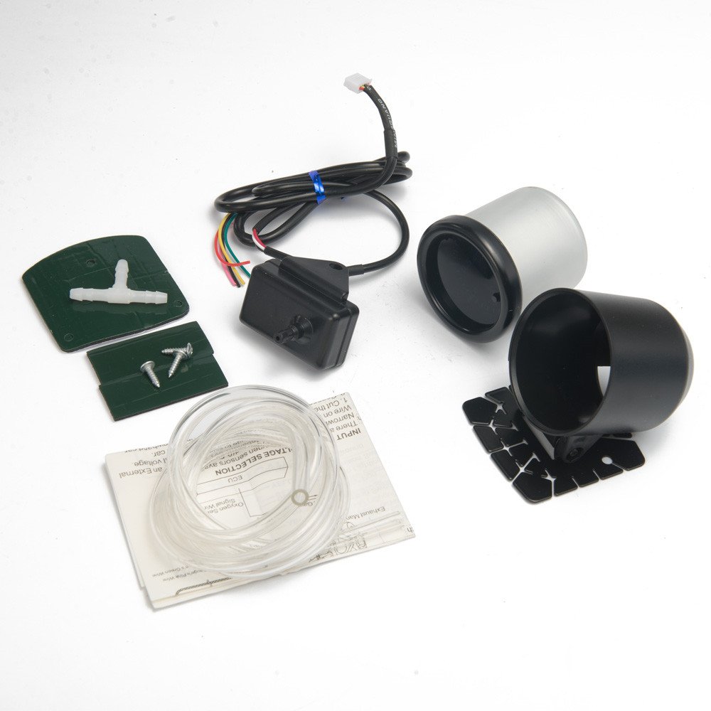 EPMAN 2" 52mm elektrisches Auto-Ladedruckmessgerät, 7 Farben LED-Turbo-Messgerät mit Sensor und Halterung, universelle Passform, Renn-Look