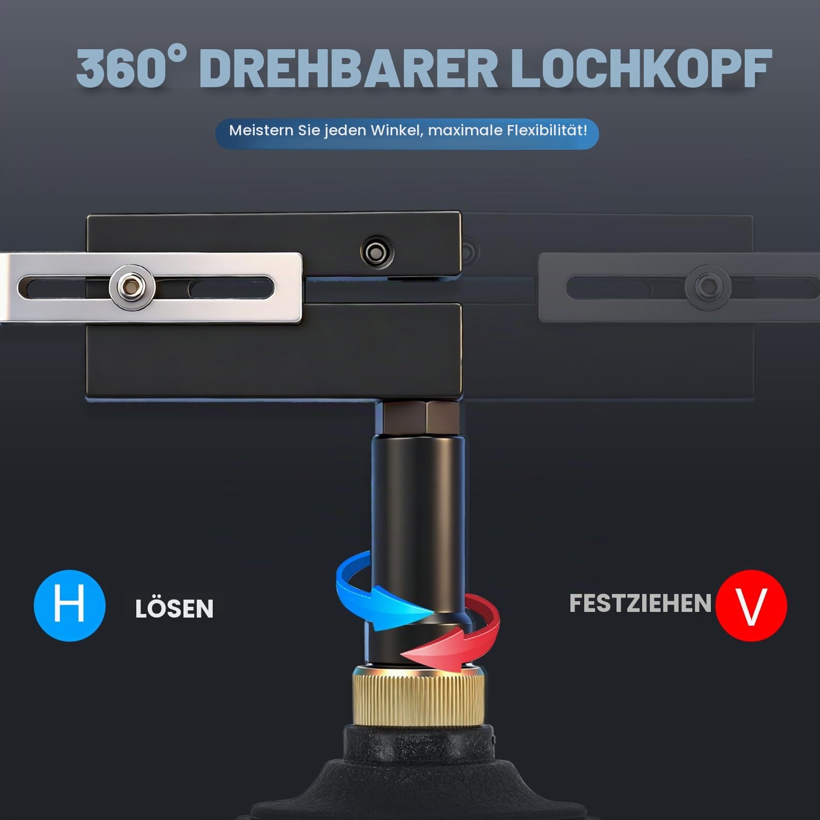 NEWTRY 8mm pneumatischer Lochstanzer für Metallblech Industrie Luftlocher | Heavy-duty, Robustes Gehäuse, kompakt und effizient, geeignet für max. 1 mm Edelstahlblech und 2 mm Aluminiumblech
