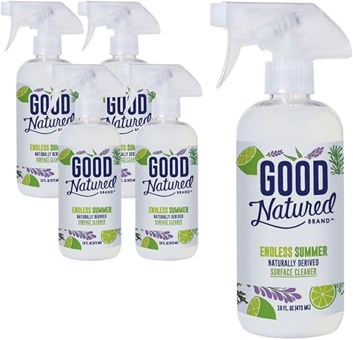 Good Natured Brand Limpiador multisuperficie biodegradable multiusos  Aroma fresco natural  Spray de limpieza multiusos para piso, encimera de