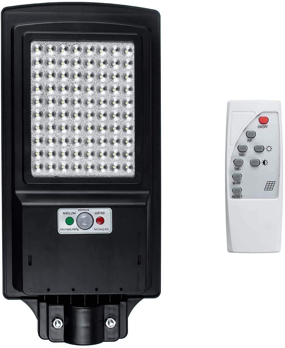 AKT LIGHTING-outdoor street light solar light IP65 waterproof integrated solar remote control sensor LED street light, color temperature 9000-9600k (200W)