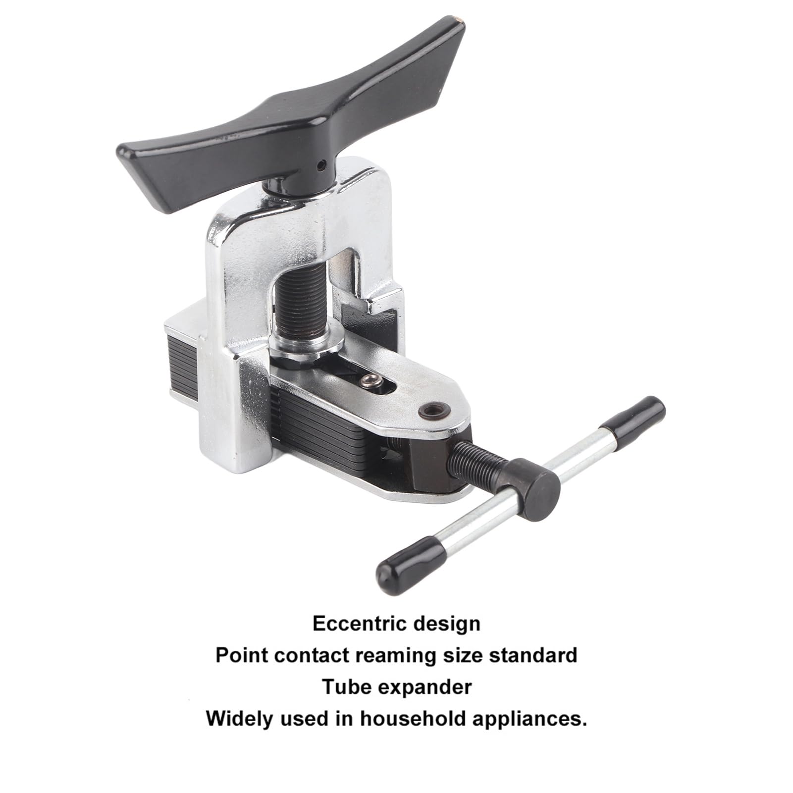 HVAC Flaring Tool Kit, 2PCs Alloy Steel Brake Line Flaring Tool, Electric Copper Tube Flare Tool for Air Conditioners Silver