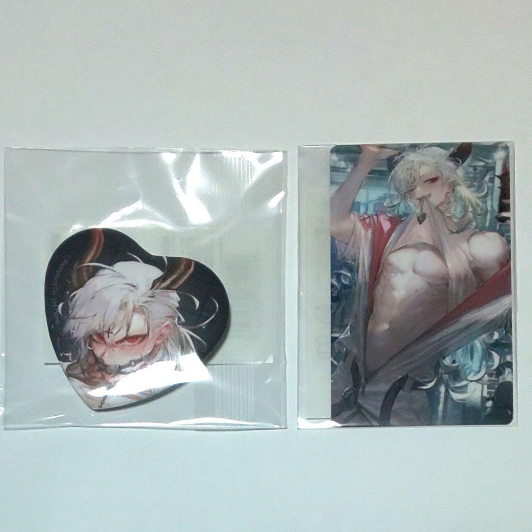 くじ引き堂 地獄のどこが悪い? へるば サタン 2点 ハート缶バッジ カード