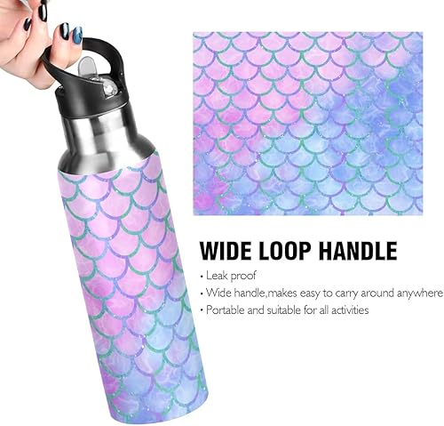 Vista 108 de París - Botella de agua para niños con tapa con pajilla, diseño de la Torre Eiffel París, botella de agua aislada de acero inoxidable a prueba