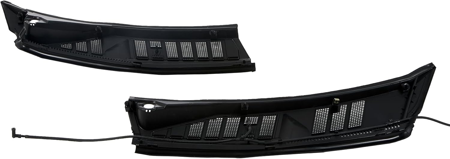 Windshield Wiper Cowl Panel Cover Compatible with 2015 2016 2017 2018 2019 2020 Ford F150, Black Replacement Front Window Vent Panel for 15-20 F-150 FL3Z15022A69B