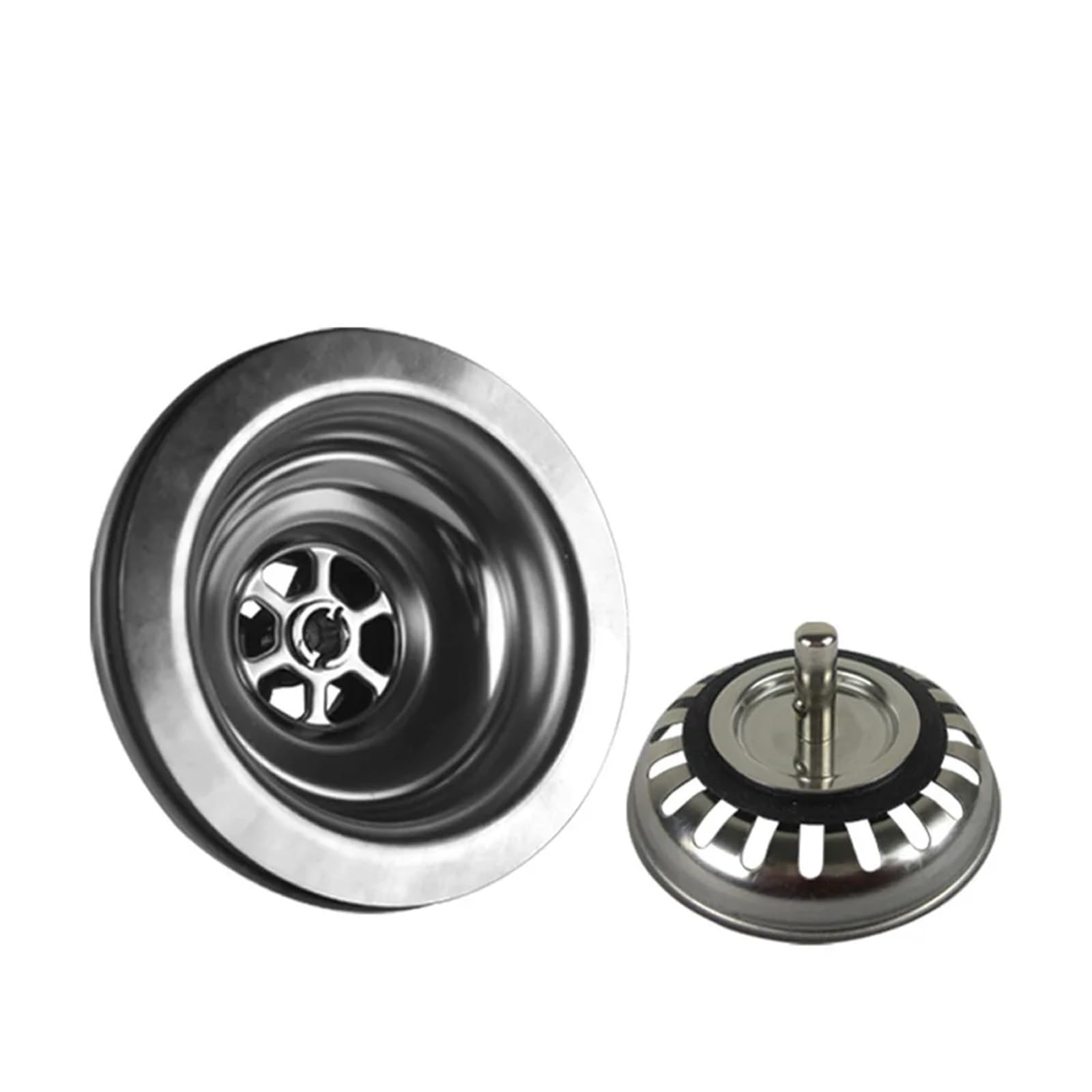 Rozmiar 114 mm/110 mm sitko do zlewu ze stali nierdzewnej armatura kuchenna umywalka pop up sitko pułapka zestaw odpływowy zestaw odpływowy (110 mm)