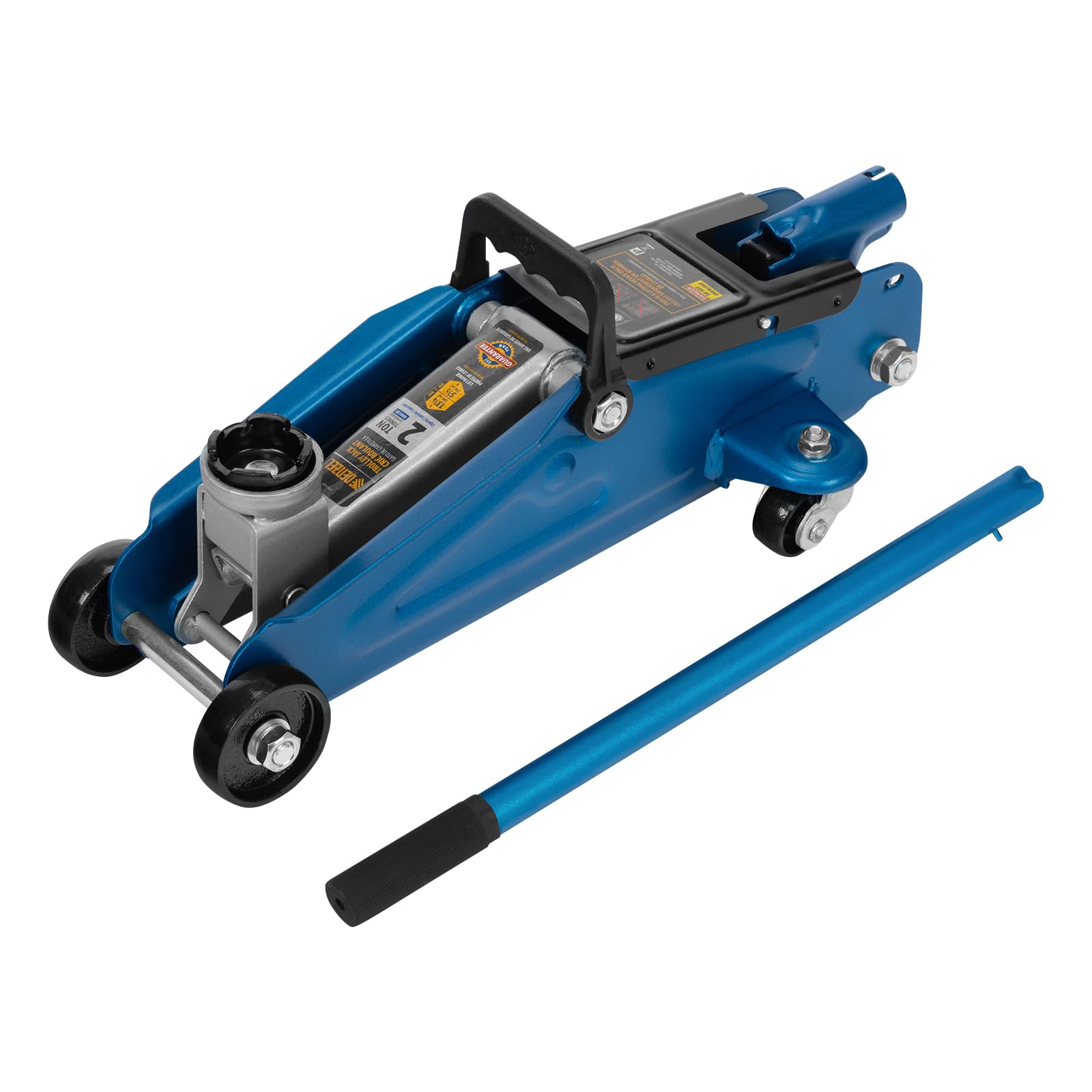 DENZEL 2-Ton Hydraulic Car Jack – Heavy Duty Trolley Jack with Portable Pump – Quick Lift System – Automotive Tools & Equipment for Car Repair and Maintenance