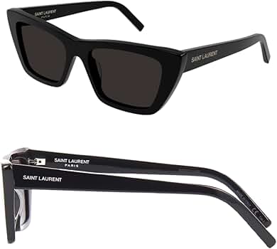 Amazon.com: SAINT LAURENT SL 276 MICA Cat-Eye Sunglasses With
