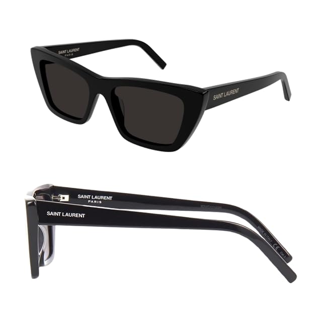 SAINT LAURENT SL 276 MICA Cat-Eye shape Sunglasses Bundle with eSHADES Luxury Eyewear Kit