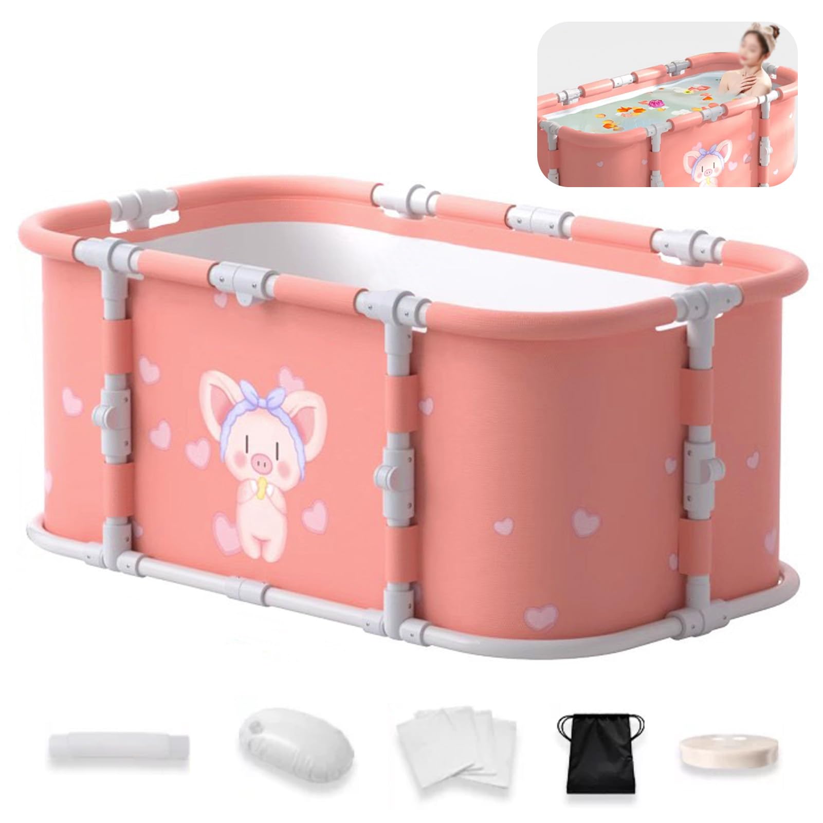 Bain de glace pour récupération musculaire avec baignoire portable