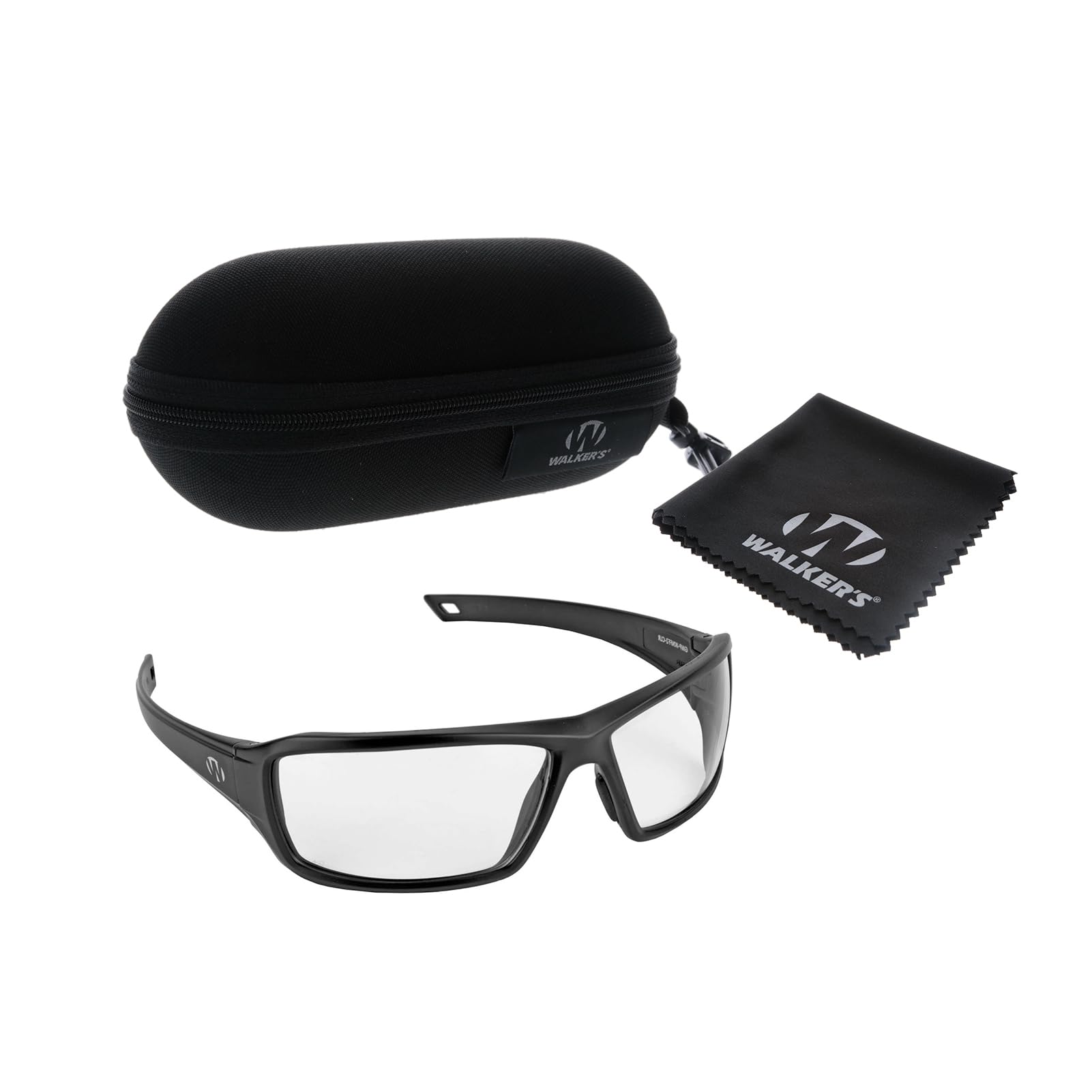 Walker's Forge Occhiali Da Tiro Trasparenti, Full Frame, Montatura Gommata Opaca, Antiproiettile ANSI Z87.1, Con Custodia E Panno - 3