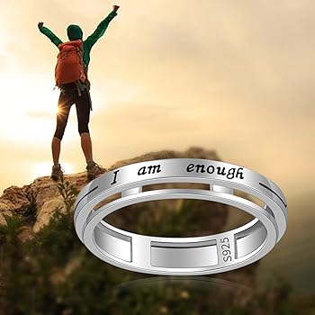 Amazon.co.jp: フィジェットスピナーリング 不安用 - S925スターリング