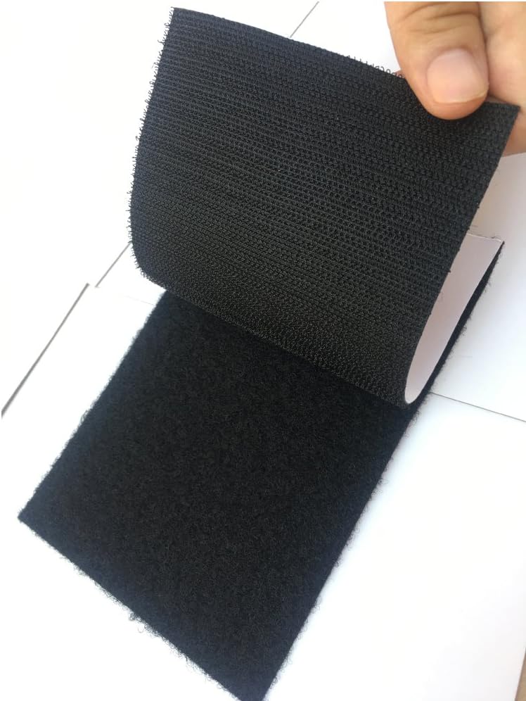 4-Pack 4x6 inch Upgrade Self Adhesive Hook Loop Tape Strips Double-Side Mounting Sticky Fastener Backing Tape Waterproof Sew On for Indoor Outdoor Home School Office Use : Industrial & Scientific