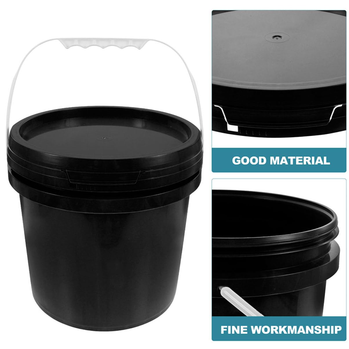 Homoyoyo Barril Sellado De Alimentaria Cubo con Tapa Contenedor De Pintura para Almacenar Pintura para Uso Talleres y Proyectos De Arte