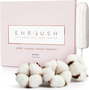 100% Organik Pamuklu Tampon | Do ada  z n r ve Toksinsiz | Hipoalerjenik - Tahri  ve Alerji Yapmaz | Ultra Emici - S zd rmaz Koruma| V cudunuz  in Sa l kl  ve Konforlu Se im - 16 Adet Normal