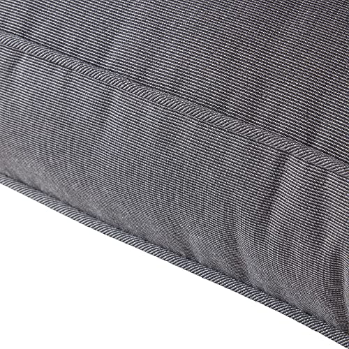 Greendale Home Fashions Outdoor 2-Piece Sunbrella Fabric Deep Seat Cushion Set, Charcoal #TOP3
