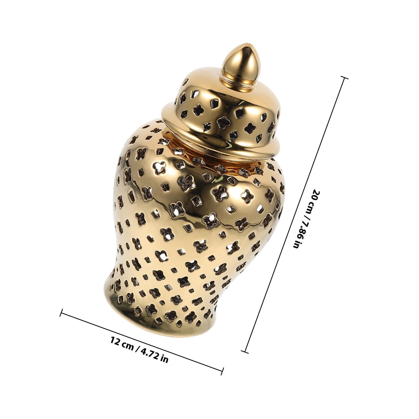 Zerodeko Jarrón de Cerámica Hueco Decorativo para Flores Secas y Artificiales Diseño Sencillo y Artesanal para Decoración de Hogar Bodas y Jardín
