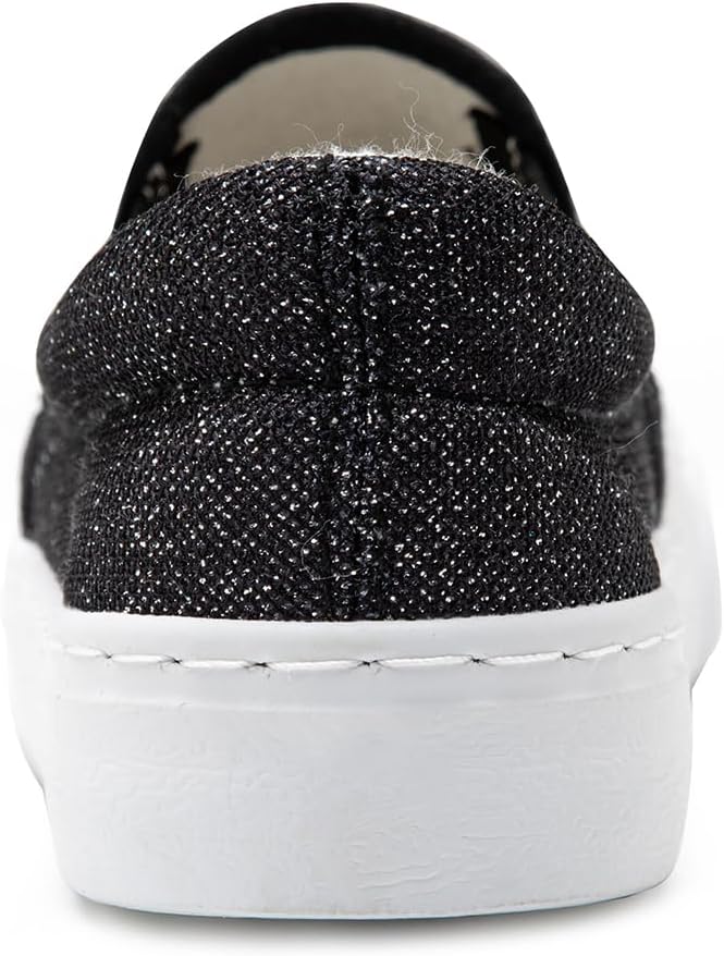 Toandon Toddler Girls Kids Sparkle Slip On Sneakers Loafers Age 2-10 - Image 4
