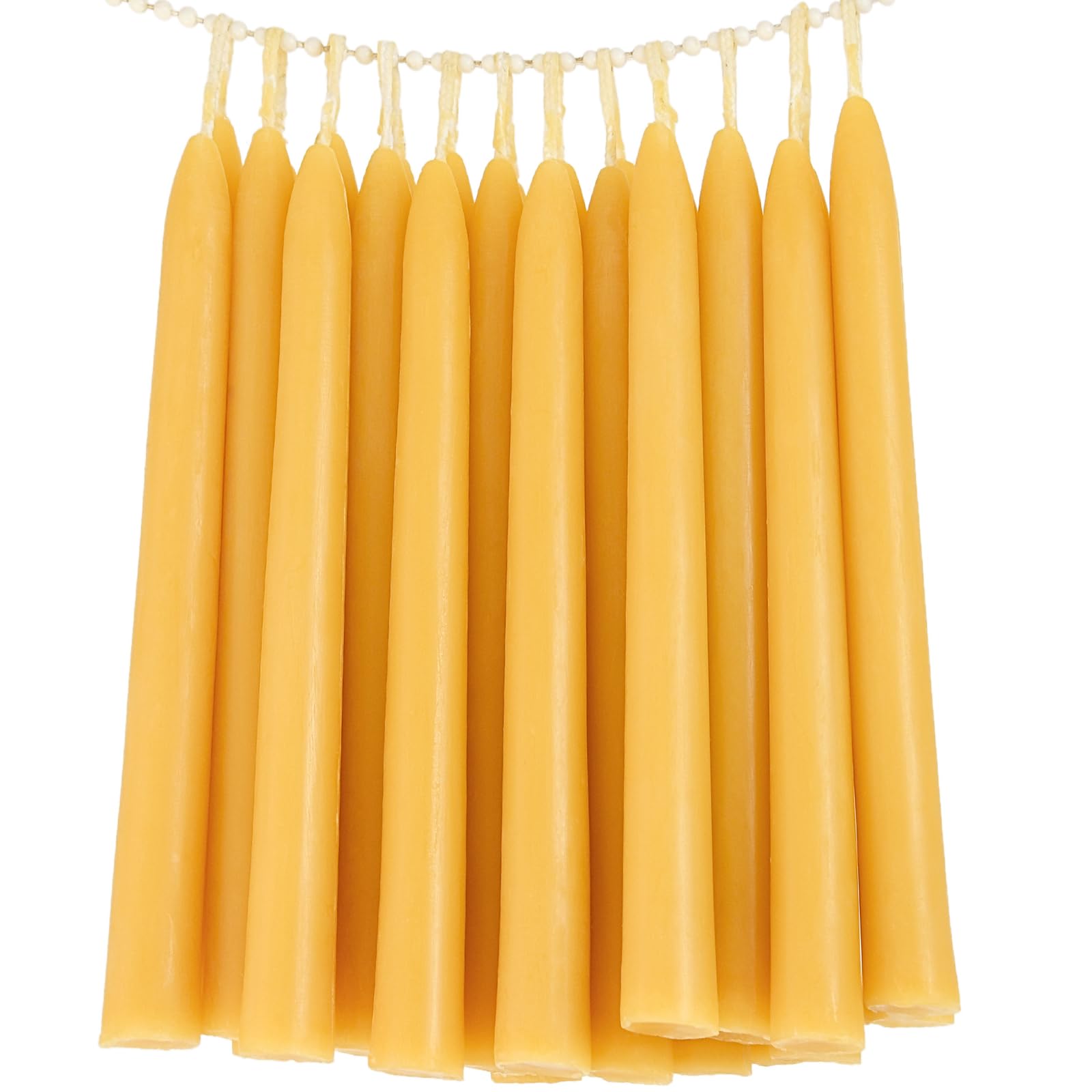 24-Pack Beeswax Taper Candles