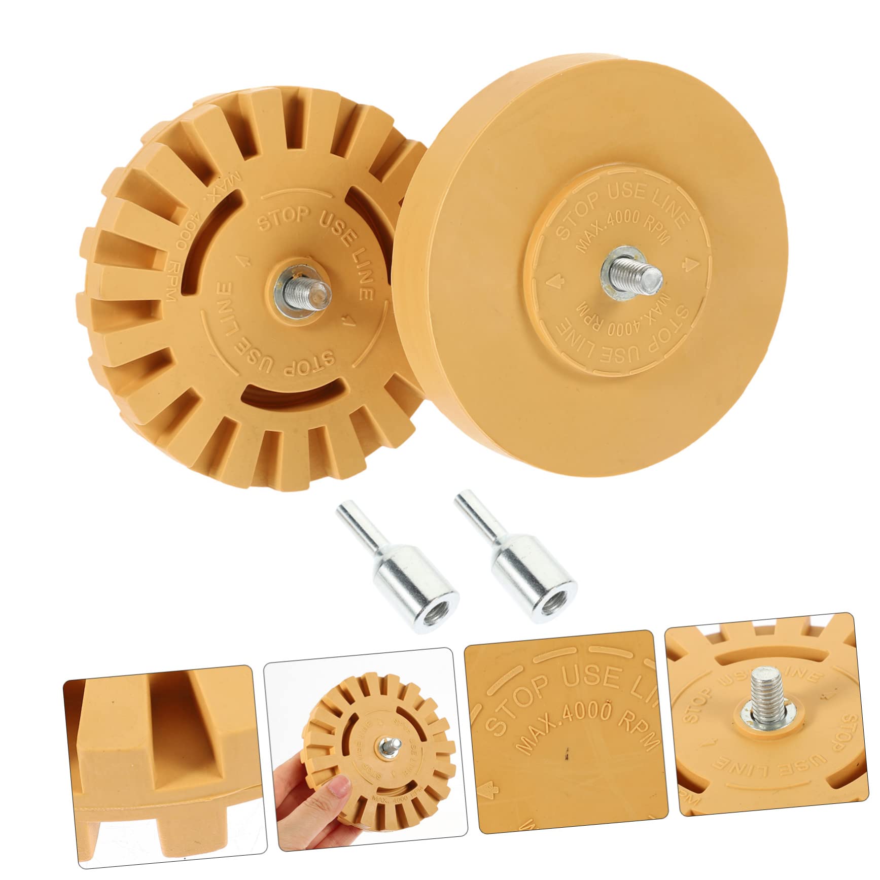 ARTIBETTER Auto Removal Wheel 2 Pack Sticker Remover for Cars Adhesive Remover for Car Wheel Eraser