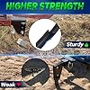 3 Point Trencher Ripper Attachment fit 2" Receivers, Hitch Mounted Ripper for Tractor Lawn Mower ATV UTV, Adjustable Subsoiler Plow with Replacement Plough Blade in Garden Farm Bury Pipes Sow Seeds