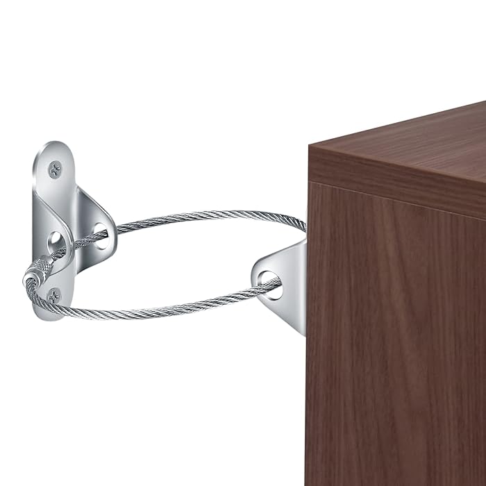 Buy 10 Pcs Furniture Straps, Baby Proofing Metal Anti Tip Furniture Anchors Kit, Furniture Wall