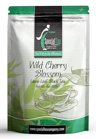 Special Tea Loose Leaf Black Tea, Wild Cherry Blossom, 8 Ounce