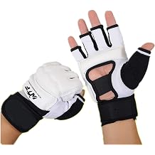 Men Kids Taekwondo Gloves Punch Bag Boxing Martial Arts MMA Sparring Grappling Muay Thai Training PU Leather Wrist Wraps Gloves