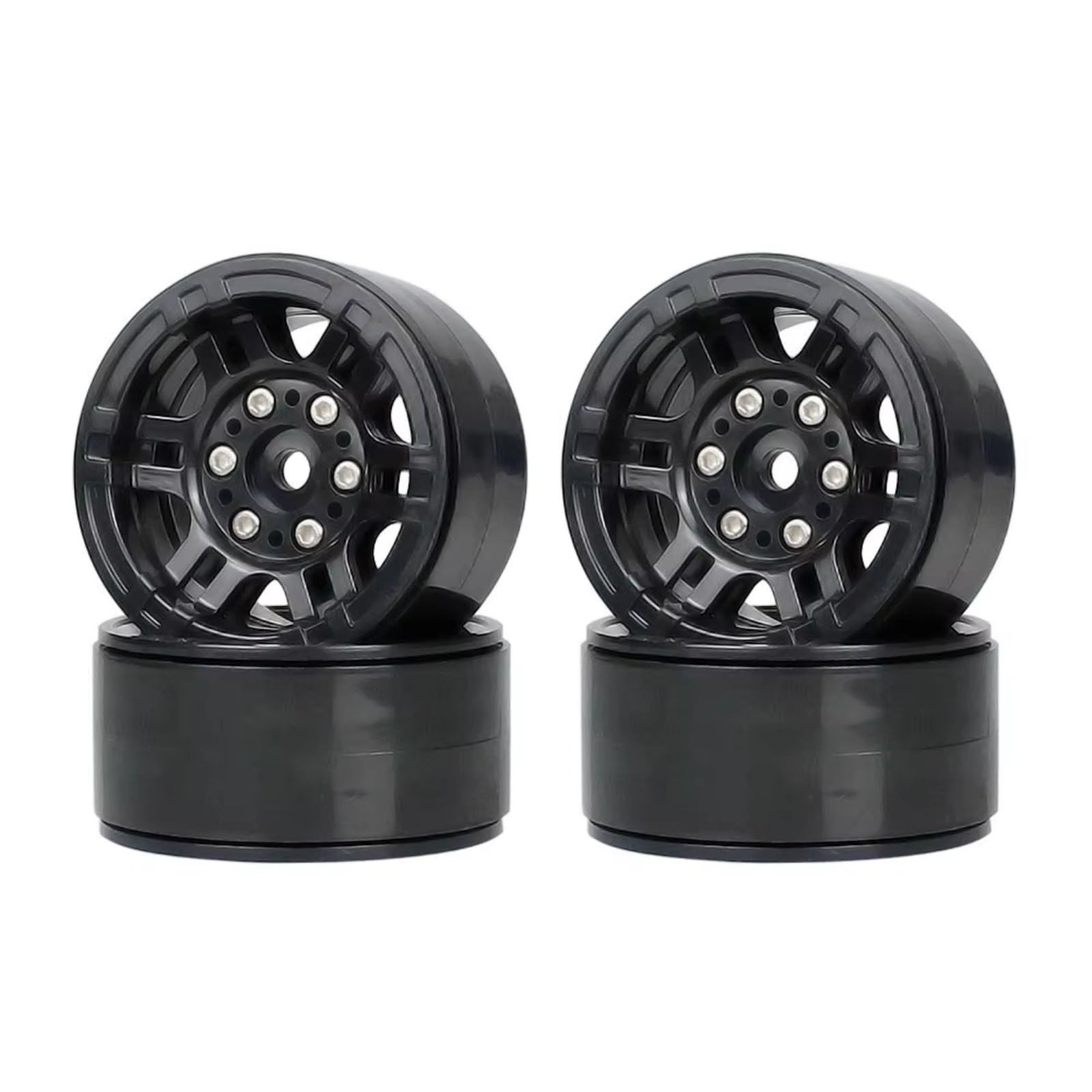 1,9 Llantas Plástico Beadlock para Axial para SCX10 D90 D110 1/10 | Mejoradas automóviles RC Llantas plástico livianas reducen inercia dirección Fácil instalación llave Repuesto
