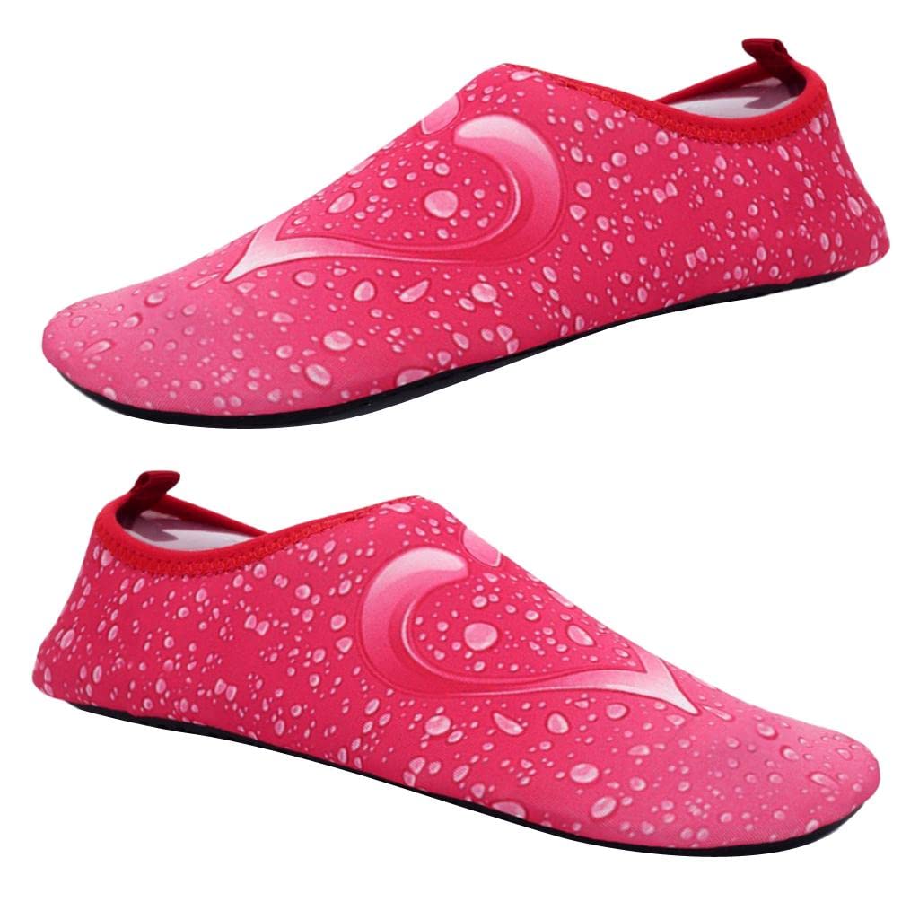 SNAPPSY Unisex Non-Slip Water Shoes for Swimming Diving Yoga Fitness Pink 41 42-image-33
